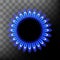 Gas burner, blue flame, stove, natural fuel.