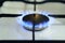 Gas burning blue flame gas cooker