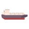 Gas carrier ship icon cartoon vector. Fuel marine container