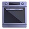 Gas convection oven icon, cartoon style