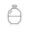 Gas cylinder line outline icon