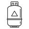 Gas cylinder propane icon, outline style