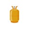 Gas cylinder for storage and transportation of fuel a vector illustration