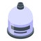 Gas cylinders bottle icon, isometric style