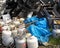 Gas cylinders or bottles disposed of at a recycle centre - an accident waiting to happen