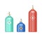 Gas cylinders. Metal tanks with liquefied compressed oxygen, petroleum, LPG propane gas containers