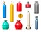 Gas Cylinders And Tanks Set