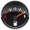 Gas Fuel Automotive Dashboard Gauge Vector Illustration