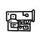 gas heat cannon line vector doodle simple icon