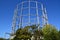 Gas holder, gas container structure in England