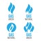 Gas industry logos. Energy green fuel logo