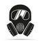 Gas mask flat icon