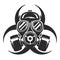 Gas Mask vector illustration. Respirator. Biological hazard