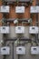 Gas meters in a domestic residence