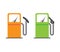 Gas petrol station icon vector, gasoline fuel refill oil pump sign symbol flat cartoon isolated pictogram