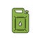 gas, petroleum, gasoline line icon colored. element of car repair illustration icons. Signs, symbols can be used for web