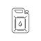 gas, petroleum, gasoline line icon on white background