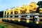 Gas pipeline oil industry. Yellow gas pipe power technology. Fuel energy equipment. Gas industry, oil transport system.