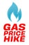 Gas Price Hike Vector illustration on a white background