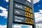 Gas Price Sky High Plus 4.44