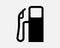 Gas Pump Icon. Petrol Service Fuel Station Gasoline Diesel Refuel Petroleum Nozzle Sign Symbol