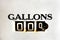 Gas Pump Measures Gallons