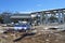 Gas station destroyed by hurricane