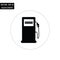 Gas station - fuel pump black and white flat icon