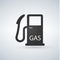 Gas station - fuel pump icon, road sign