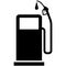 Gas station icon fuel pump petrol service vector silhouette