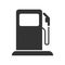 Gas station icon. Fuel pump symbol. Sign fueling vector