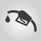 The gas station icon. Gasoline and diesel fuel symbol. Flat