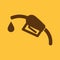 The gas station icon. Gasoline and diesel fuel symbol. Flat