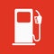 The gas station icon. Gasoline and diesel fuel symbol. Flat