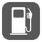 The gas station icon. Gasoline and diesel fuel symbol. Flat