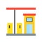 Gas station, Petrol station, Filling station simple icon