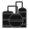 Gas storage tanks icon, simple style