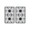 Gas stove icon vector burner kitchen illustration oven fire isolated