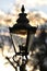 Gas street lamp, Westminster London England UK
