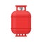 Gas tank icon. Propane cylinder pressure fuel lpg