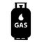 Gas tank icon on white background. gas cylinder tank sign. liquefied petroleum gas cylinder symbol. flat style