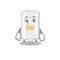 Gas water heater cartoon character style with mysterious silent gesture