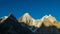 Gasherbrum massif and Baltoro glacier, K2 Base Camp, Pakistan