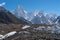 Gasherbrum massif mountain with many peak, K2 trek