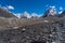 Gasherbrum mountain massif and Mitre peak, K2 trek, Pakistan