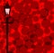 Gaslight Red Abstract Background