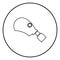 Gasmask or inhaler icon black color vector illustration simple image