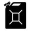 Gasoline canister black icon