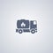 Gasoline Delivery, vector best flat icon