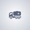 Gasoline delivery, vector best flat icon